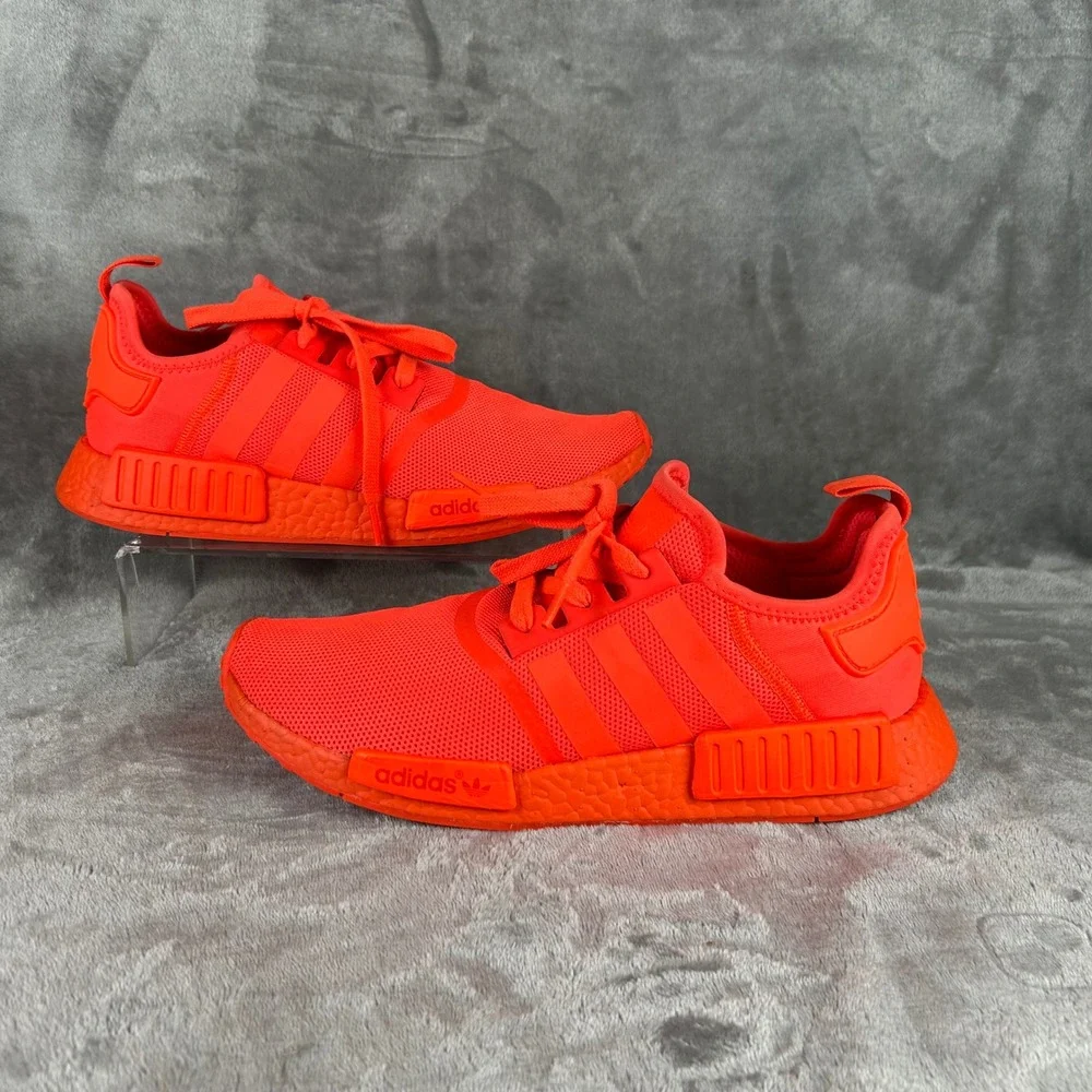 Adidas NMD R1 Solar Red Monochromatic Mesh Sneakers S31507 Mens 10.5 No Insoles
